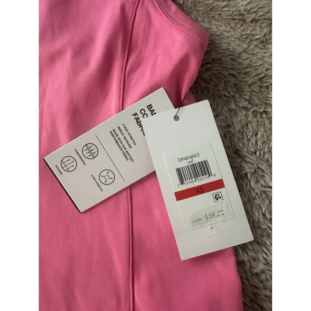 Dkny Sport Women's Regular Fit Racerback Sleeveless Tennis Dress Pink New
